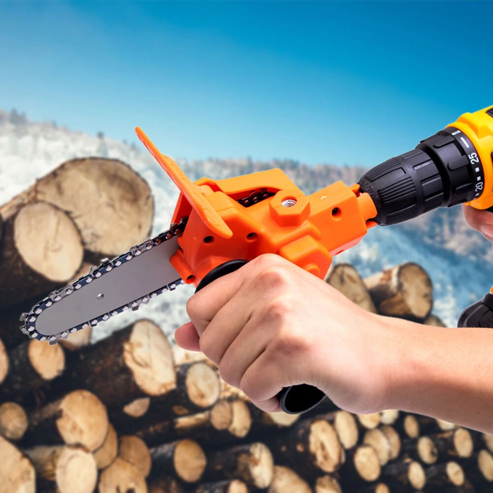 4 Inch Drill to Chain Saw Adapter Kit | Portable Electric Conversion Head for Woodworking & Pruning - Image 5