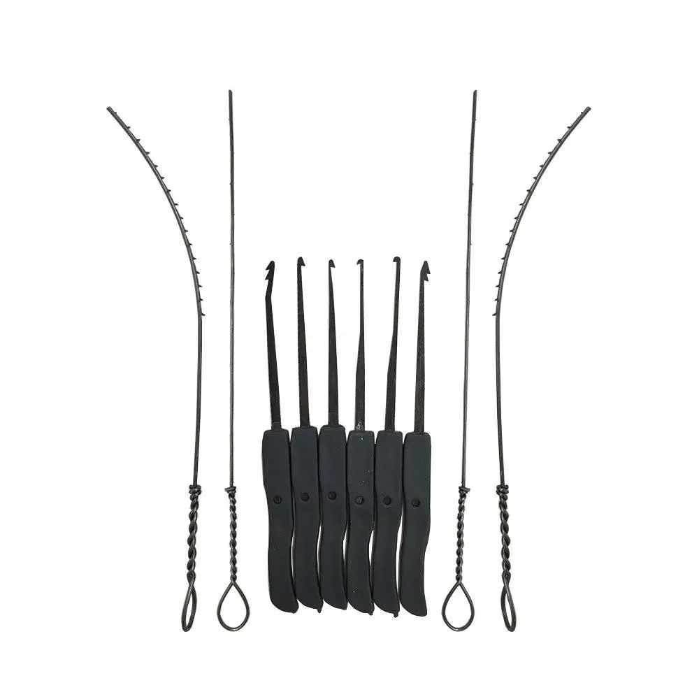 Daniu 12pcs Lock Pick Set + 10 Key Extractors + Transparent Practice Padlock - Image 4