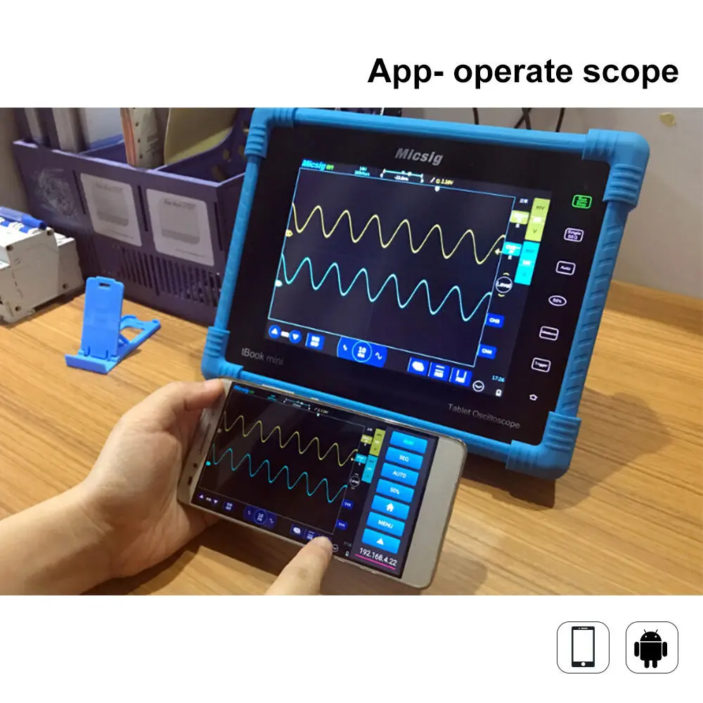 Micsig TO1104 100MHz Digital Oscilloscope | 4CH 8in Touch Screen | 1GSa/s 28Mpts - Image 2