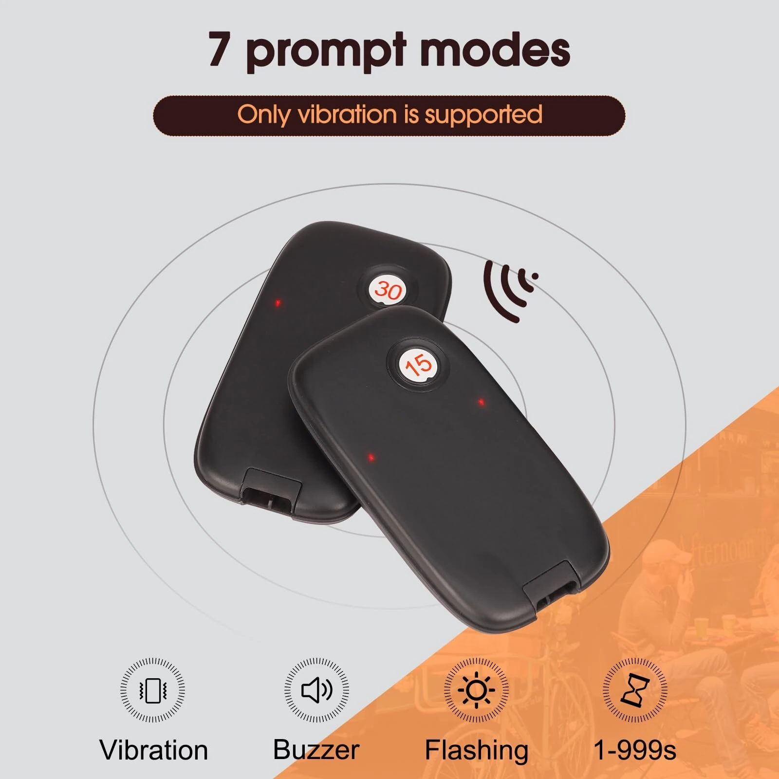 Retekess TD175 Wireless Pager System - 30 Pager Set | 1000m Range, Vibration & Flashing - Image 4