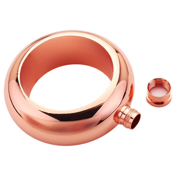 Stainless Steel Hip Flask Bracelet - Wine Bottle Bangle with Mirror & Funnel | EDC Drinkware - Image 3