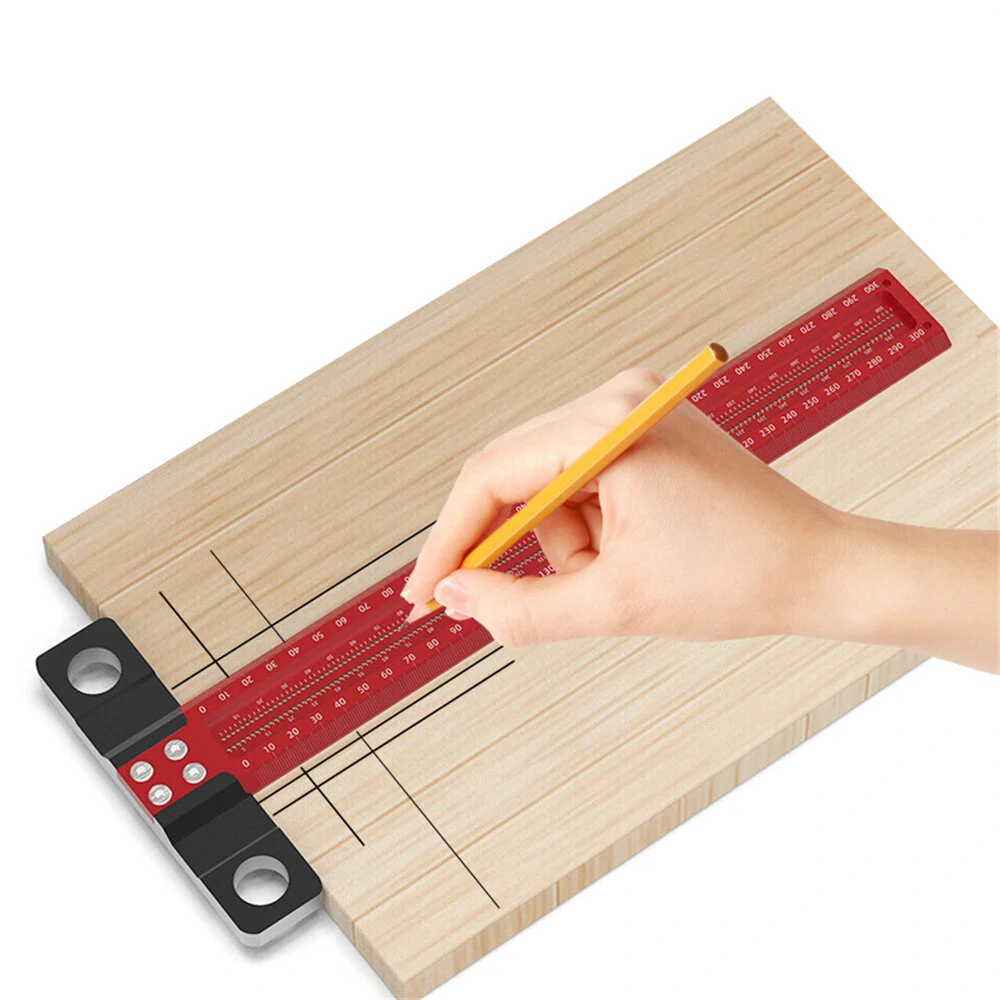 T Ruler Woodworking Scriber - 200/300cm Parallel Line Drawing Tool | T-Shaped Hole Marking Ruler - Image 3