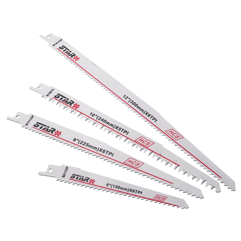 HCS Reciprocating Saw Blades - 4Pcs Set for Plastic & Wood | Jigsaw Blades - Image 3