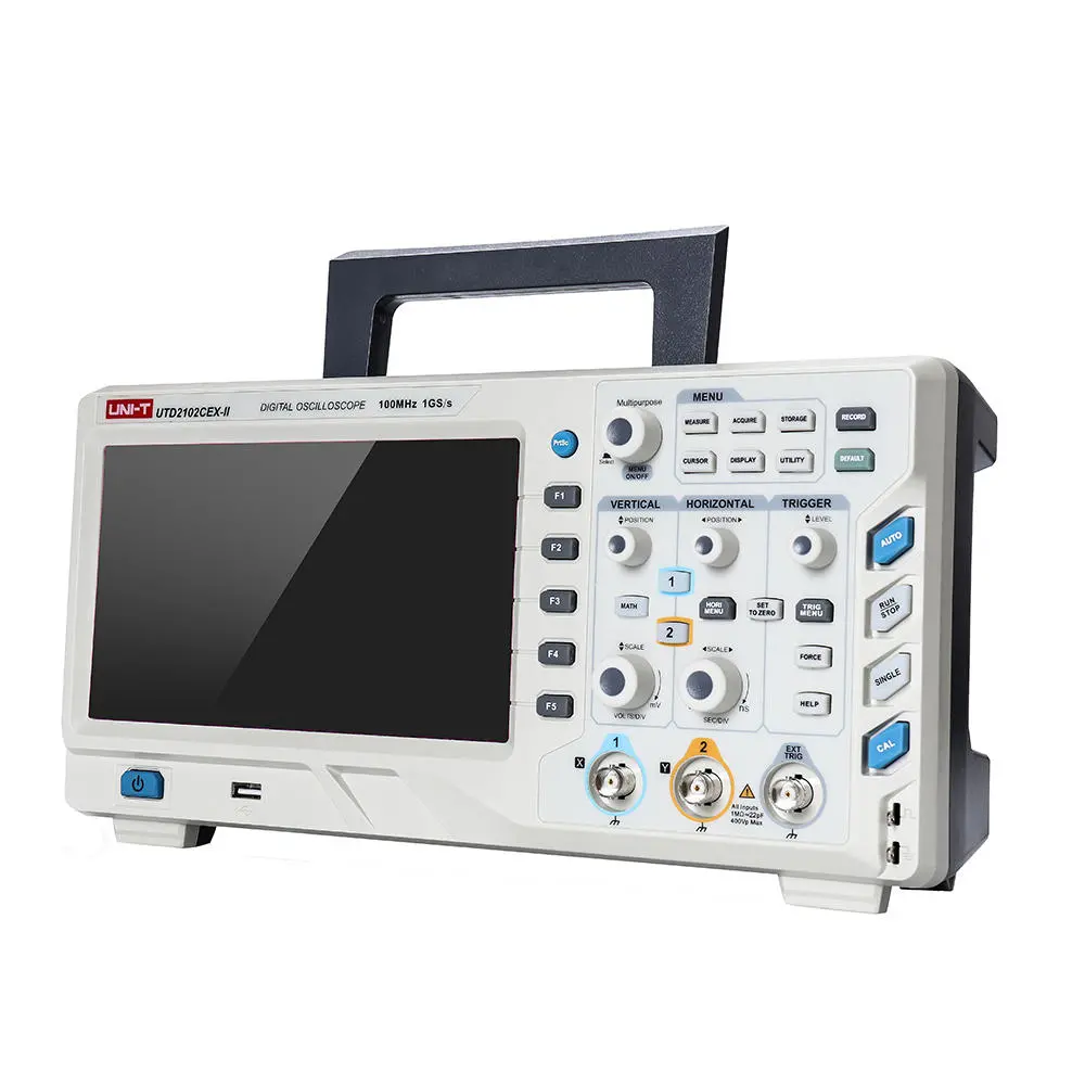 UNI-T UTD2102CEX-II Digital Oscilloscope | 2CH 100MHz 1GS/s | 8-Inch TFT Display - Image 3