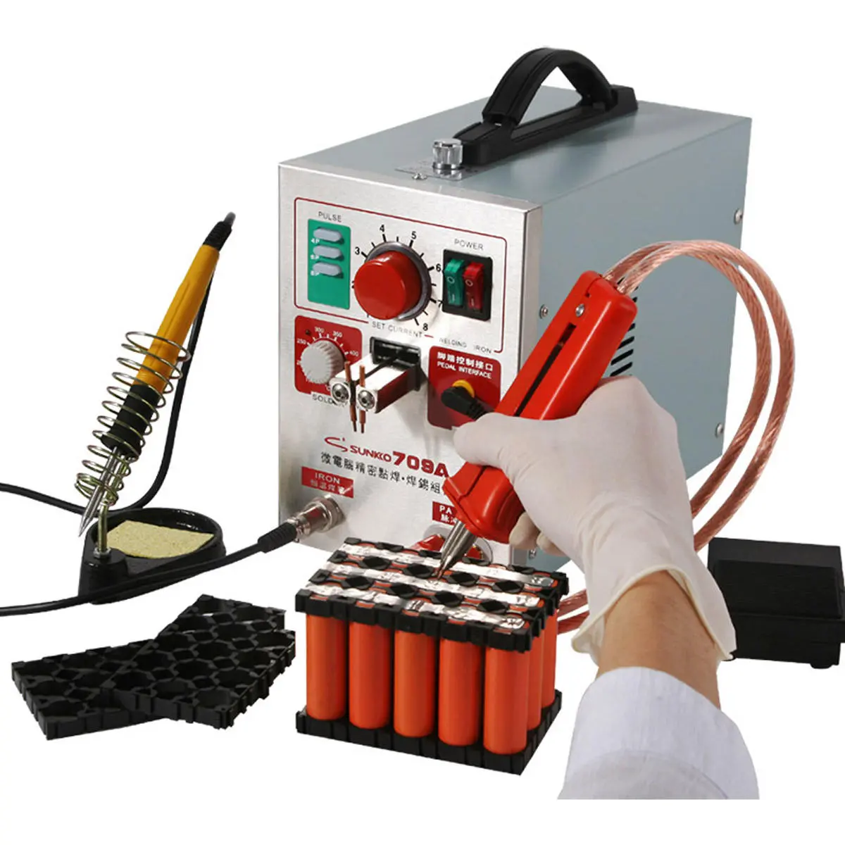 SUNKKO 709A 3.2kw Spot Welder Machine | 18650 Battery Welder for Phones - Image 2