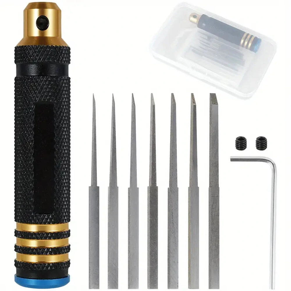11PCS Super Slim Chisel Sharp Blades - Wear Resistant Modeling Scriber for Carving & Engraving - Image 3