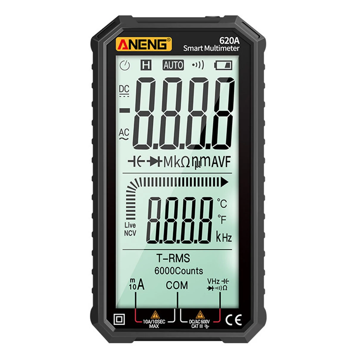 ANENG 4.7 Inch Digital Multimeter | Measures AC/DC Voltage, Current, Resistance - Image 3