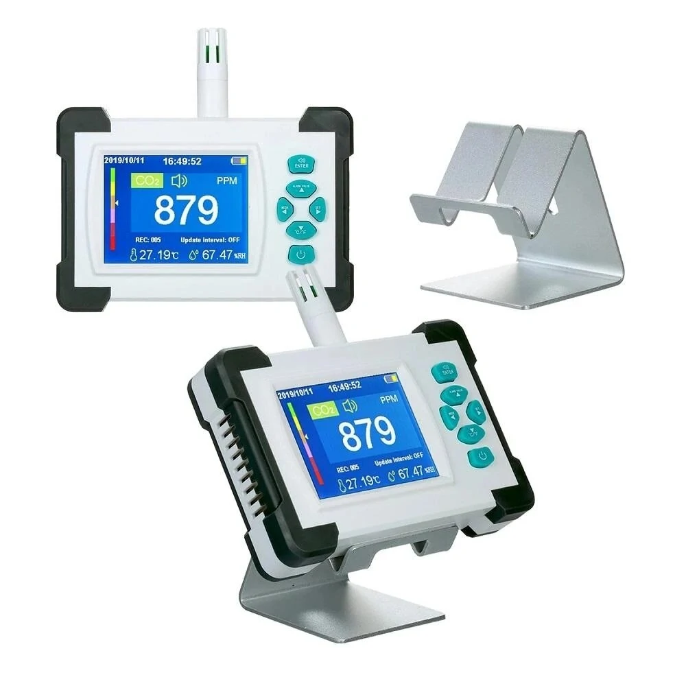 Upgraded SR-510A CO2 Monitor - Portable CO2 Meter with PDF Output & Rechargeable Battery - Image 4