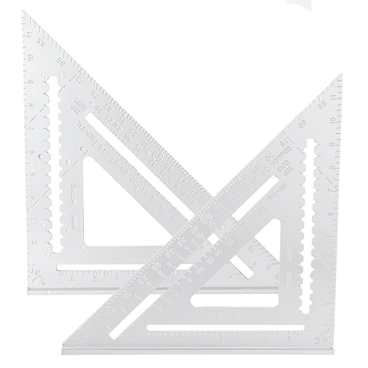 Aluminum Alloy Angle Square Ruler - Woodworking & Roofing Carpenter Tool - Image 2