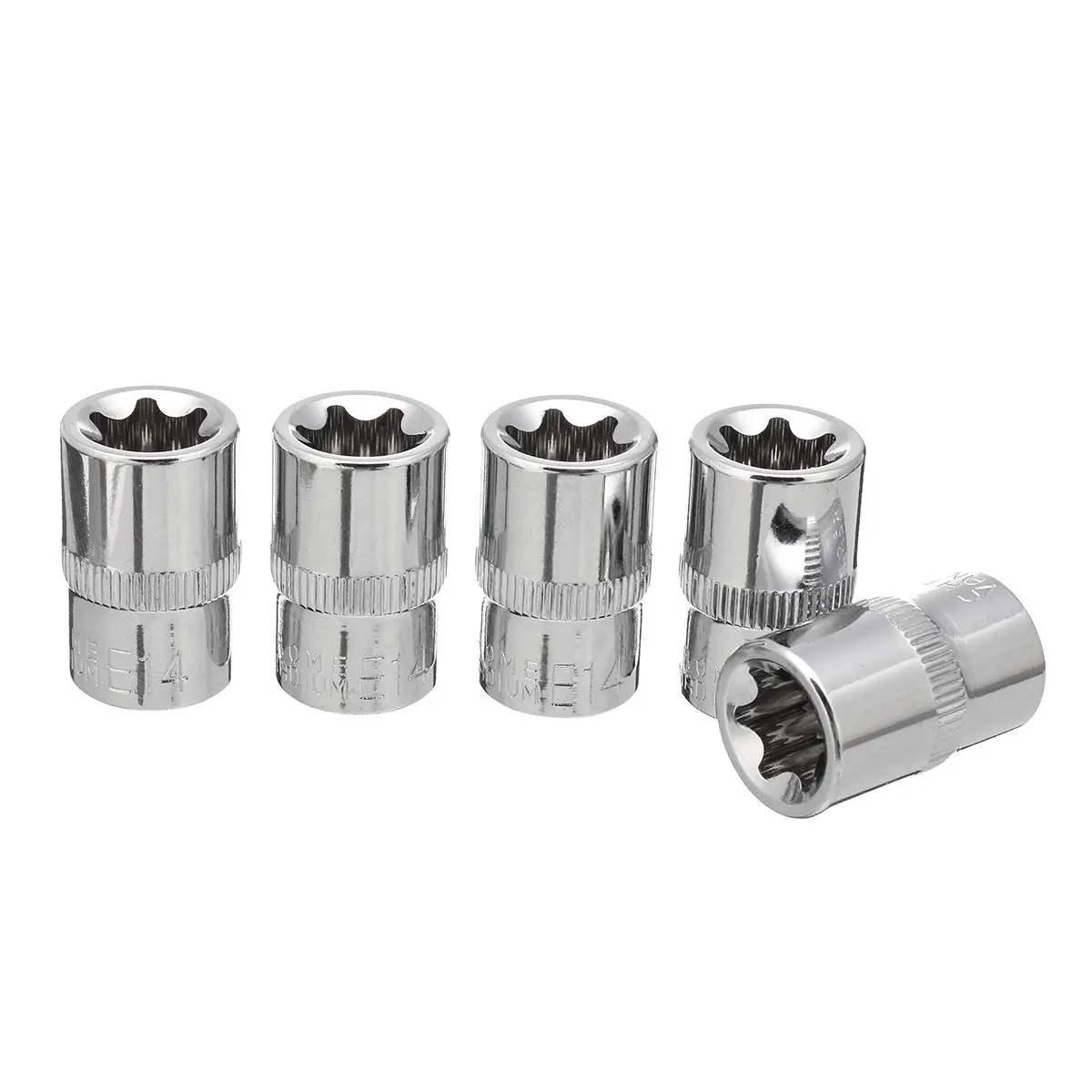E Star 3/8 Inch Driver Socket Set - 5pcs Wrench Sockets for Metalworking - Image 2
