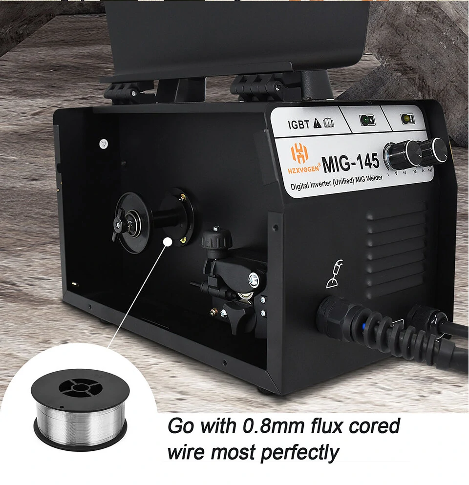 HZXVOGEN MIG145 Welder - 220V Gas/Gasless MIG Welding Machine | 0.8-4mm Thickness - Image 5