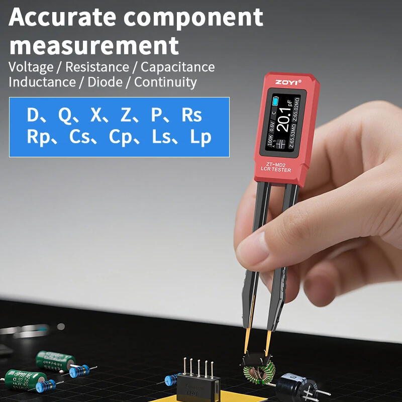 ZOYI ZT-MD2 LCR Meter - Capacitor Resistor Inductor Tester | OLED Display | Portable - Image 4