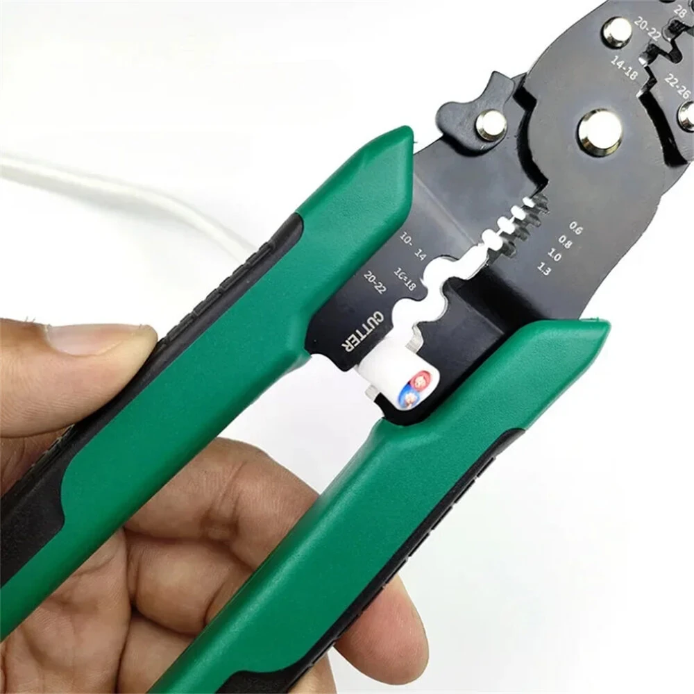 Mini Electric Terminal Crimping Pliers - Wire Stripping & Cutting Hand Tool - Image 4