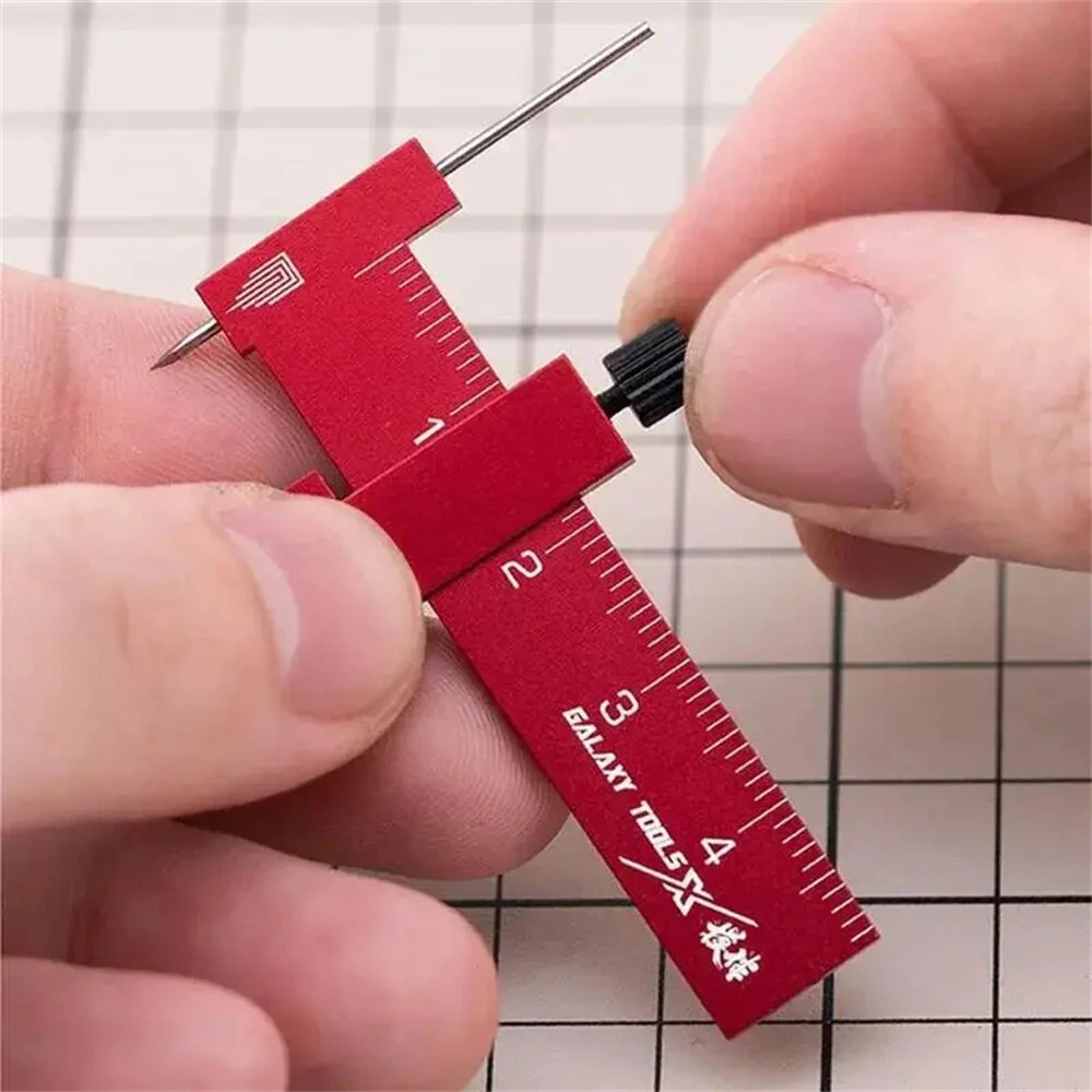 Isometric Parallel Marker - Adjustable T-Square Carving Ruler - Aluminum Alloy & SKH-51 Steel - Image 5