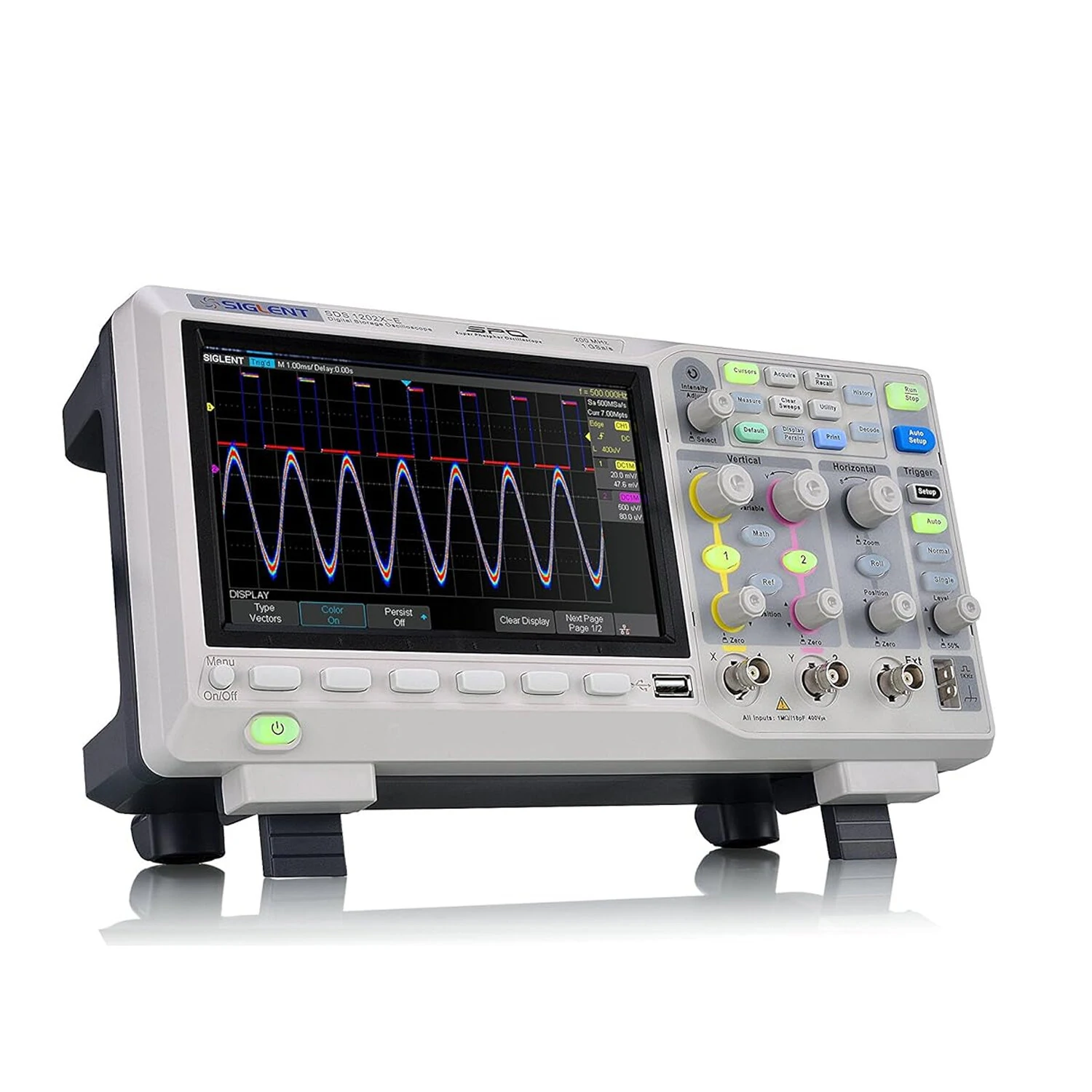 Siglent SDS1202X-E Oscilloscope - 200 MHz 2 Channel | 1 GSa/s 14 Mpts - Image 2