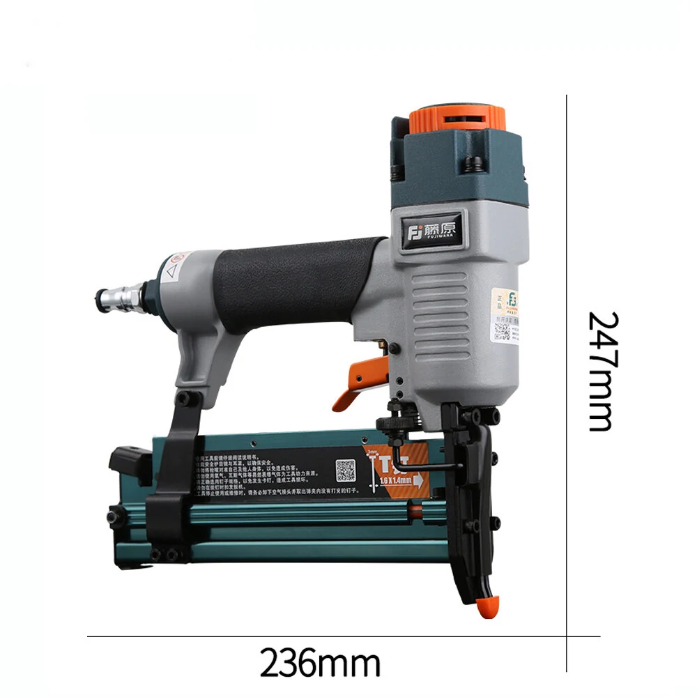 FUJIWARA 3-in-1 Pneumatic Nail Gun | 18Ga/20Ga Air Stapler for Woodworking & Carpentry - Image 2