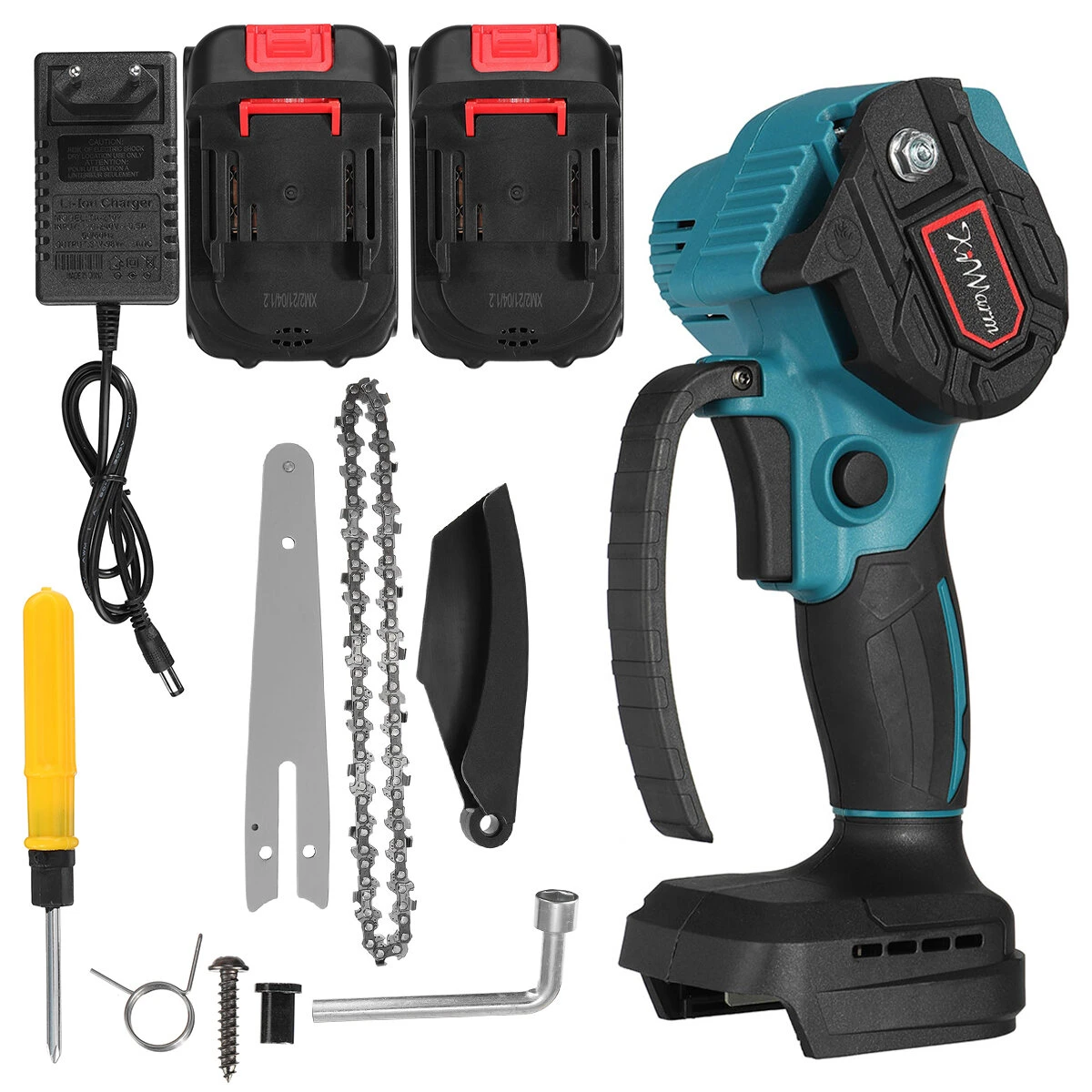 VIOLEWORKS 88VF 6 Inch Rechargeable Electric Pruning Chainsaw | Portable w/ 2 Batteries - Image 3