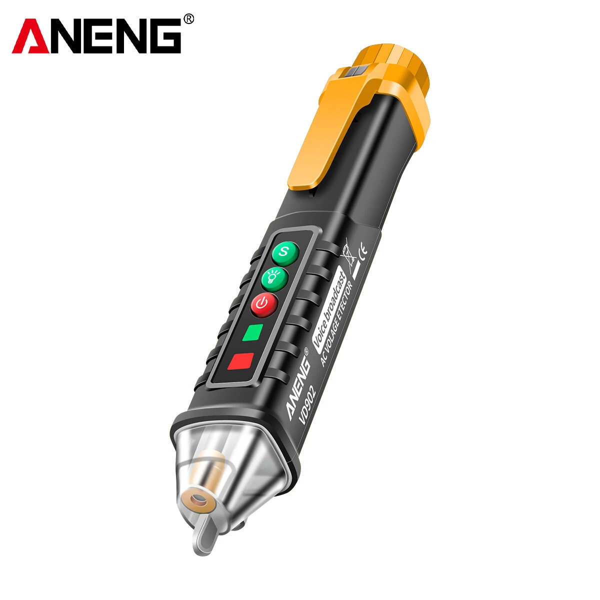 ANENG VD902 Non-Contact Voltage Tester Pen | 12-1000V AC Detector with Laser - Image 2
