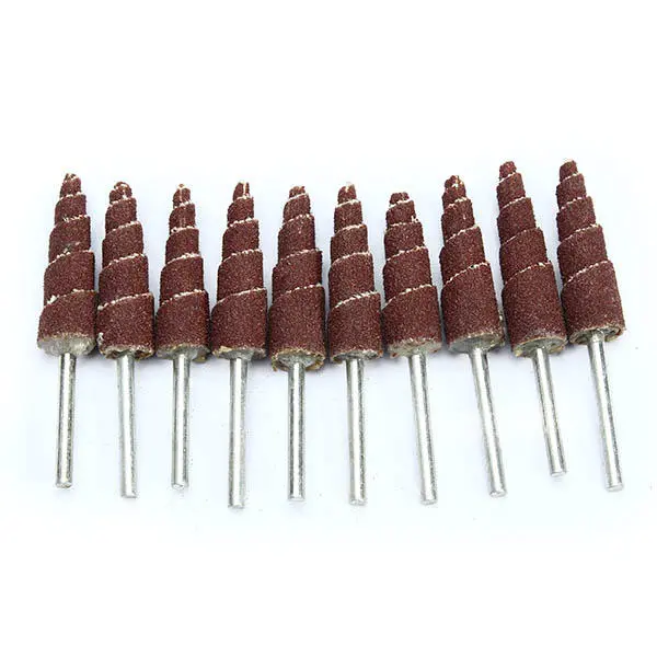 10pcs 54mm Long Cone Deburring Flap Sanding Polishing Wheel for Rotary Tool - Image 5