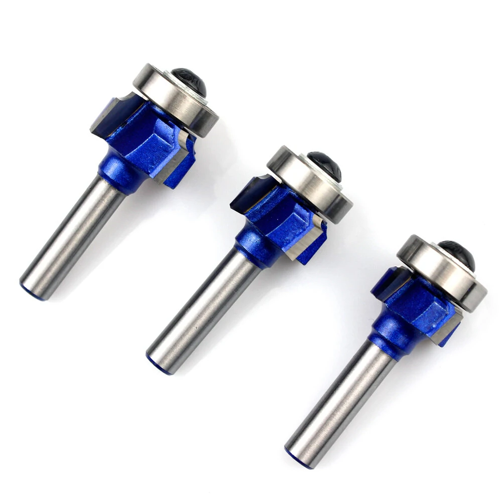3PCS 6mm 8mm 1/4 Shank Corner Round Router Bit Set | R1 R2 R3 Trim Edging | Woodworking Cutter - Image 4