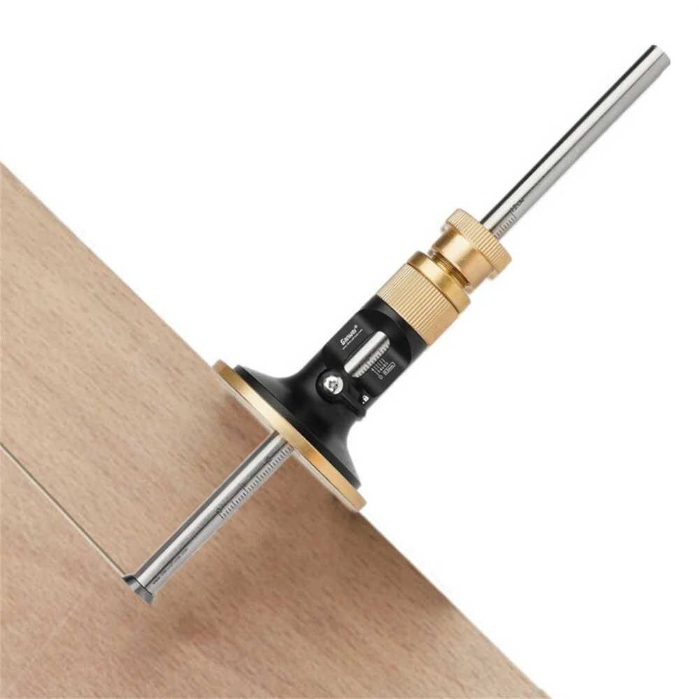 Wheel Marking Gauge - Woodworking Scriber Kit with 10 Cutters & Metal Bar - Image 5