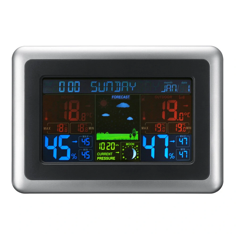 AcuRite Wireless Color Weather Station - Indoor/Outdoor Temp & Humidity, Forecast, Alarm - Image 4