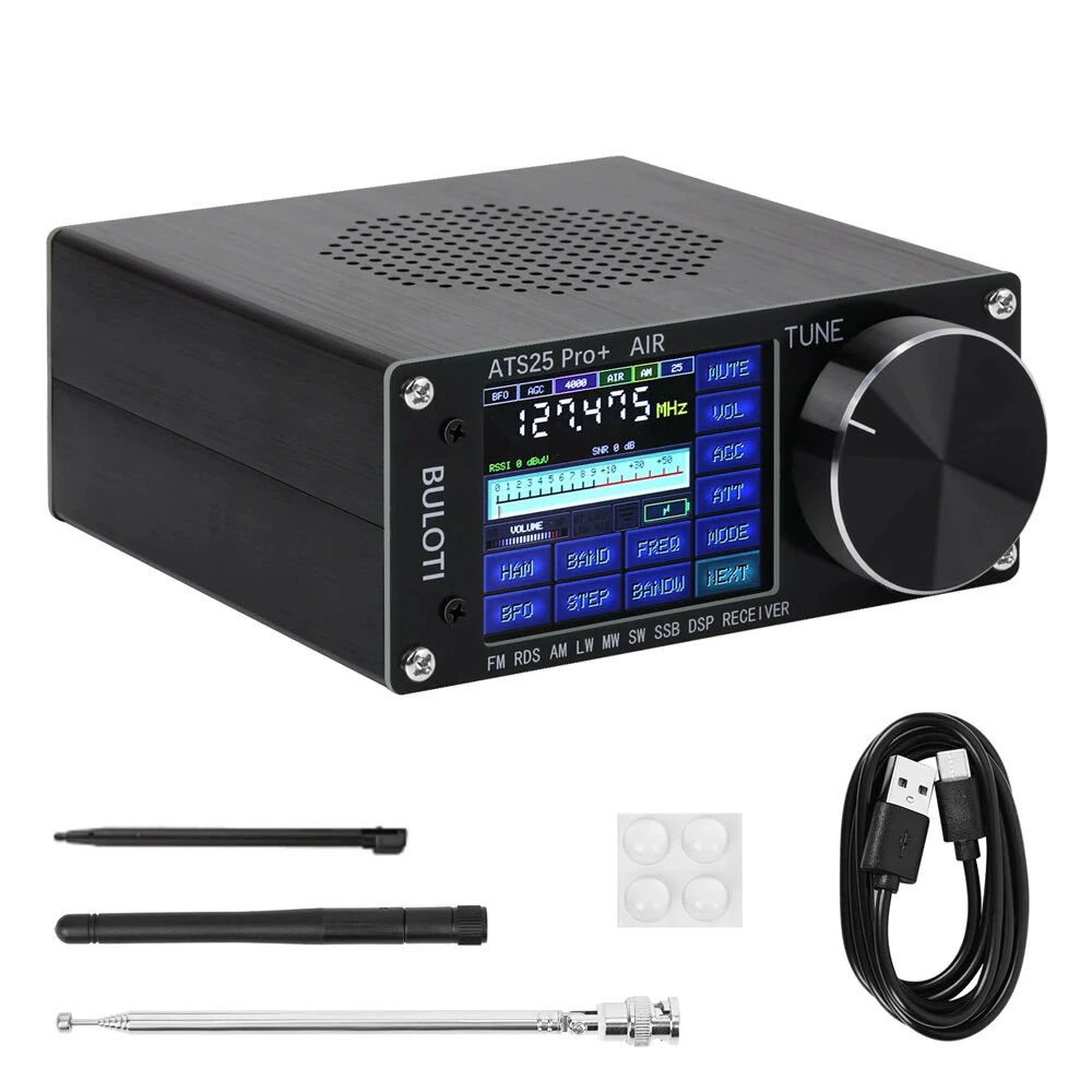 ATS25Pro+ Airband Radio Receiver - Bluetooth 2.4-inch Touchscreen | 4000 mAh Battery | FM LW MW SW SSB - Image 3