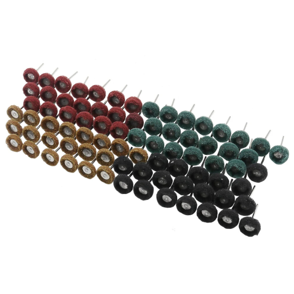70Pcs 3mm Shank Wool Felt Buffing Wheel | Abrasive Grinding & Polishing Kit - Image 3