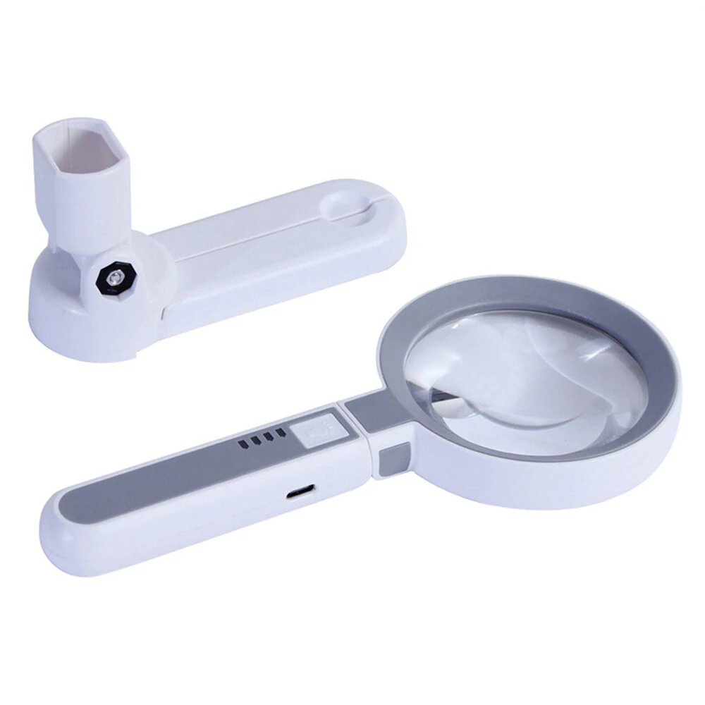 Portable 18-LED Magnifying Glass | 5x & 11x Folding Lens for Precision Repair - Image 4