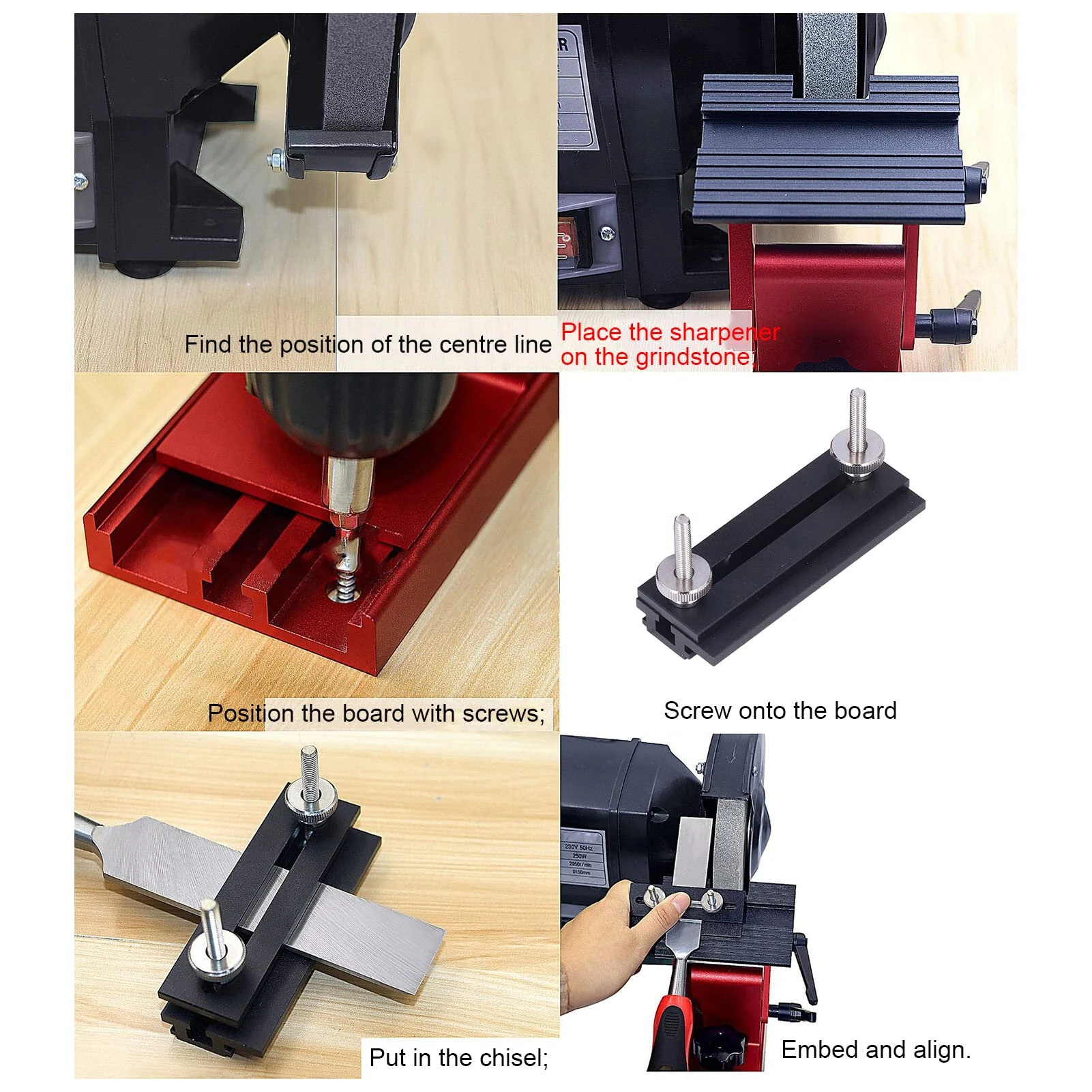 Adjustable Grinder Clamp for 6/8 Inch Bench Grinders | Easy Install & Removal - Image 4