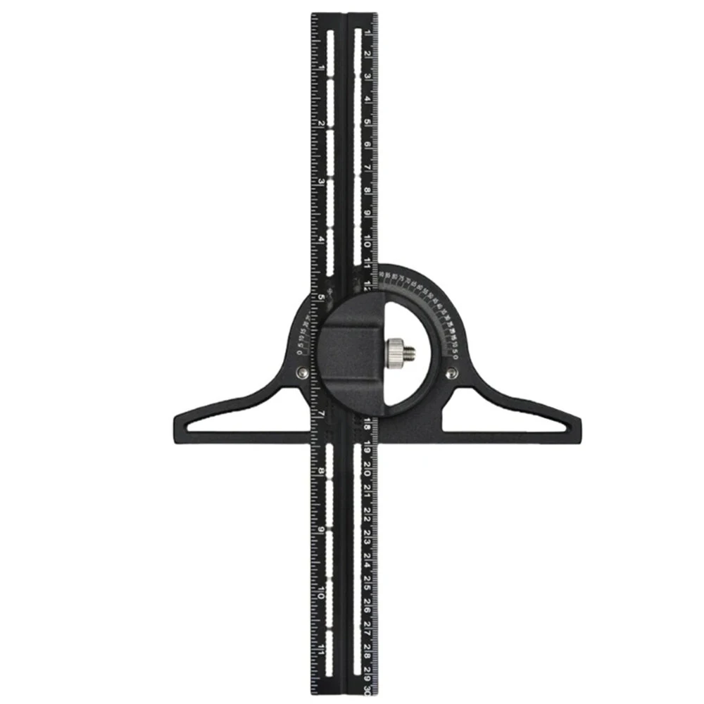 Universal Angle Ruler for Woodworking - 0-180 Degree Tool with Level & Scale - Image 4