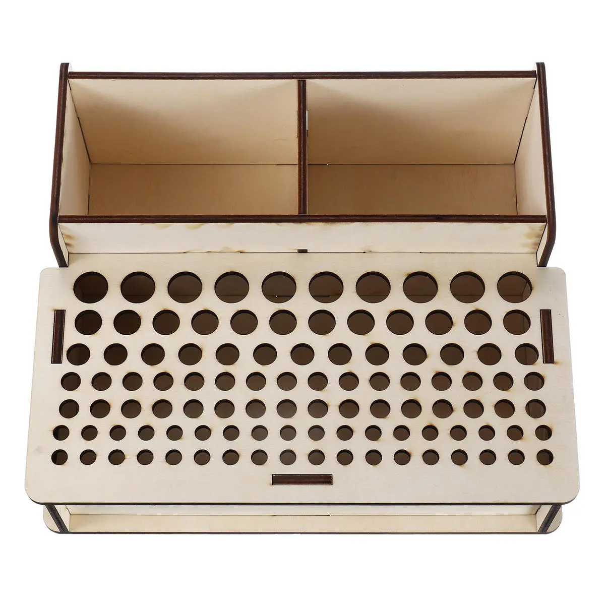 Wooden Pigment Paint Bottle Rack Organizer - Epoxy Tool Storage Model Box - Image 5