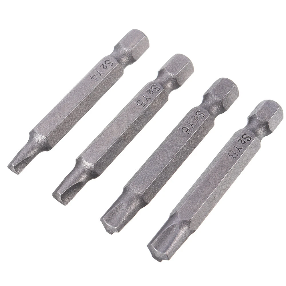 Magnetic Y Shaped Screwdriver Bit Set - 4pcs Hex Shank Y4 Y5 Y6 Y8 - Image 3