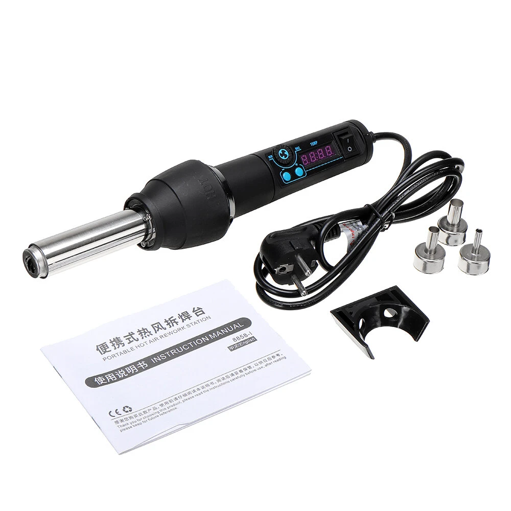 650W Hot Air Gun Soldering Station - Adjustable Electric Soldering Iron & Desoldering Tool - Image 2