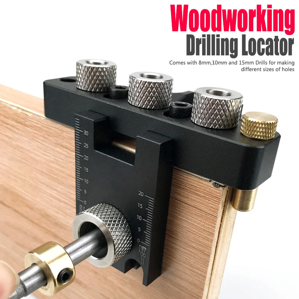 Dowel Jig Master Kit - 3-in-1 Precision Jig for Wood Hole Drilling & Alignment - Image 4
