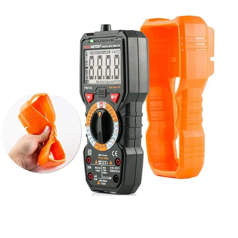 PEAKMETER PM18C True RMS Digital Multimeter - NCV Tester, Capacitance & Temperature - Image 3