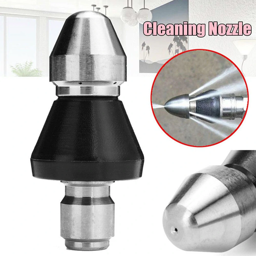 3/8 1/4 Quick Connect High Pressure Washer Nozzle | Sewer & Drain Pipe Cleaner - Image 3