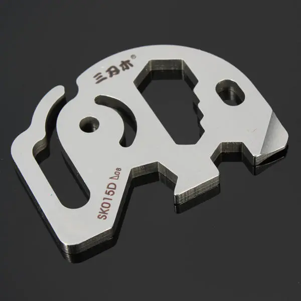 Sanrenmu SK015D Mini Metal Multi-tool Keychain with 15 Functions - Image 3