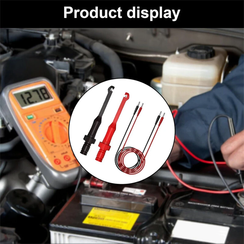 SG1016 4mm Banana Plug Multimeter Test Probes | Nickel Plated Brass Wire Piercing Tools - Image 5