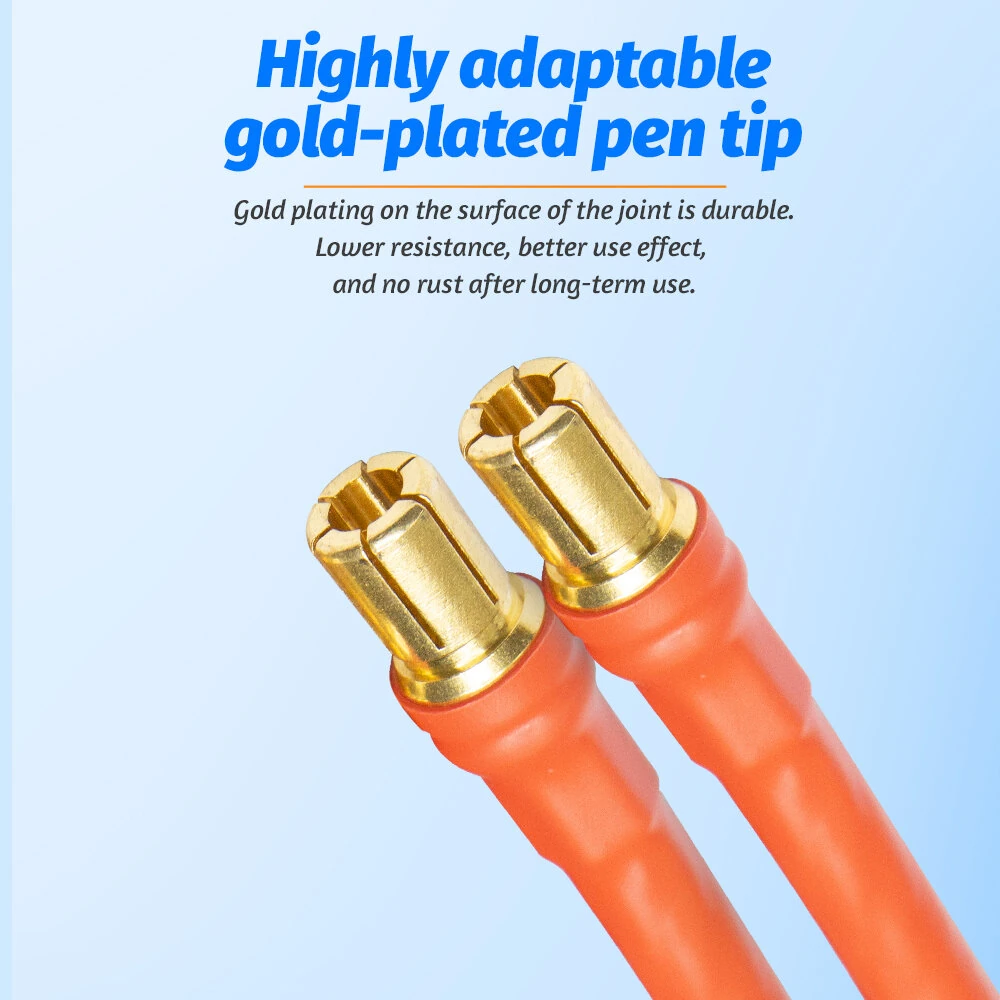 DIY Spot Welding Pen - 1500A Gold-Plated Copper - 414g Compact for 18650 Batteries - Image 3
