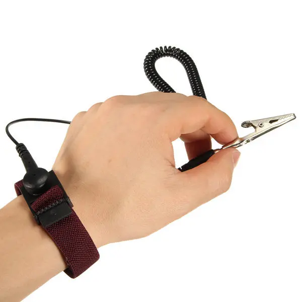 Anti Static ESD Adjustable Wrist Strap - Grounding Bracelet for Electronics - Image 2