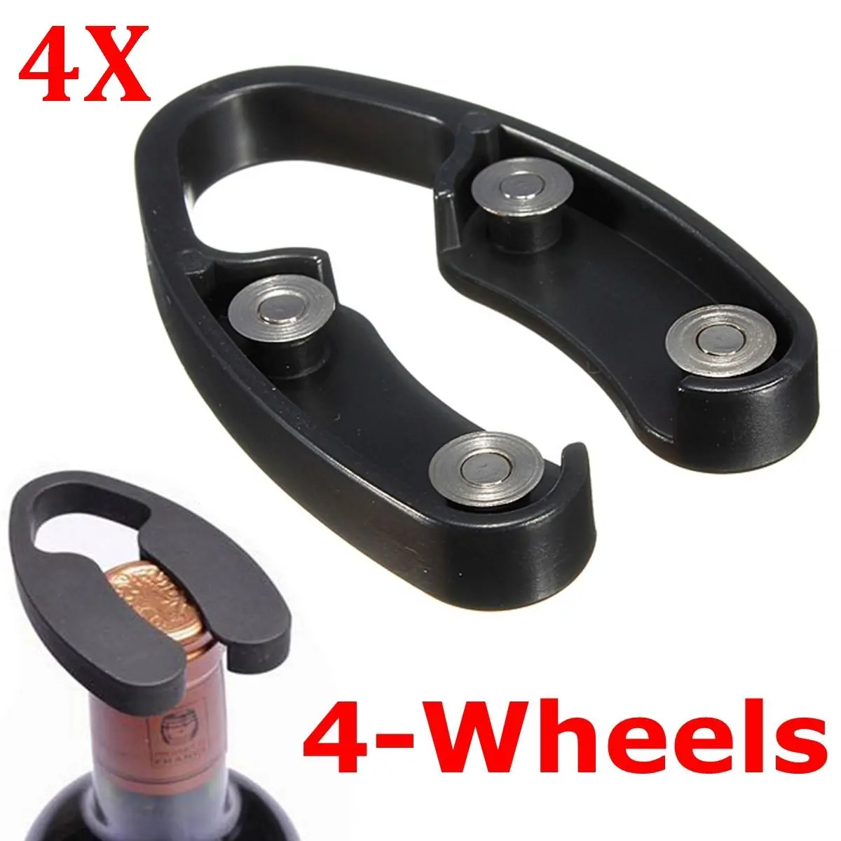 4Pcs Champagne & Wine Foil Cutter - Sharp Stainless Steel Bottle Opener - Image 2