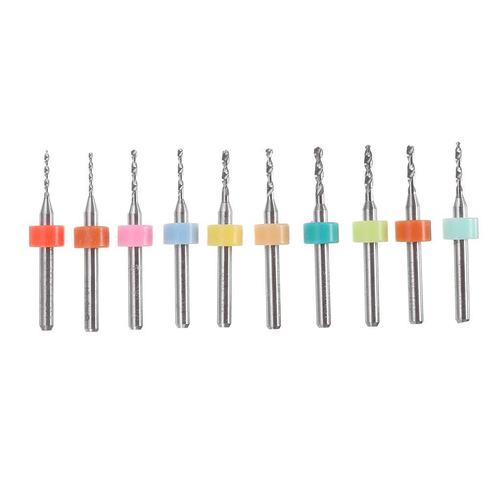 Drillpro DB-P1 Tungsten Steel PCB Drill Bits - 10pcs CNC Alloy Set for Circuit Boards - Image 3