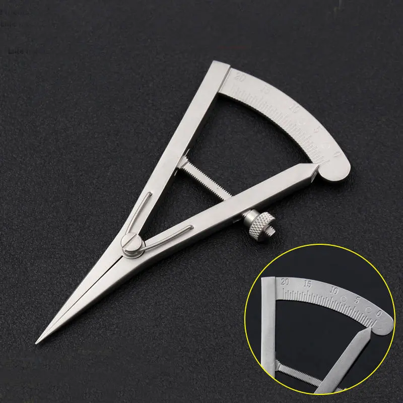 Stainless Steel Eyelid Caliper | 20mm Straight Ophthalmic Instrument Tool - Image 4