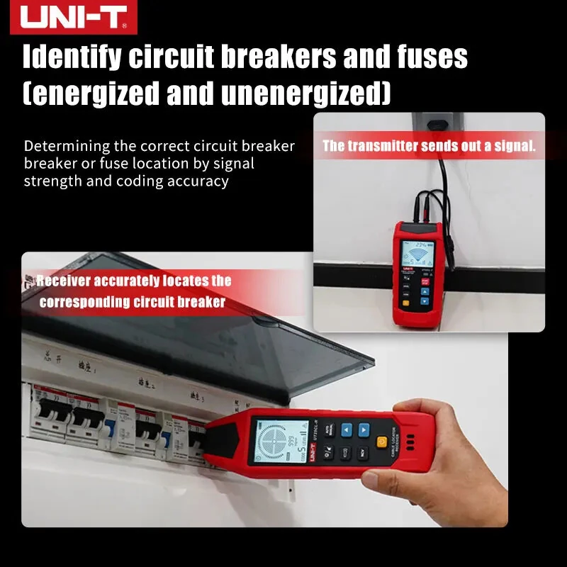 UNI-T UT25CL-T Handheld Cable Locator | 33KHz Signal & 480V Voltage Test - Image 5