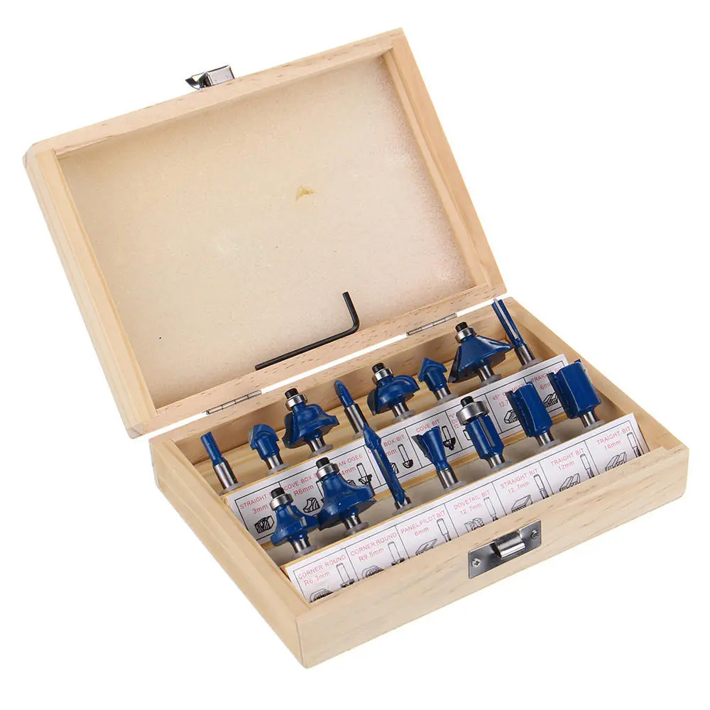 15pcs 1/4 Inch Shank Router Bit Set | Woodworking Milling Cutter Kit - Image 2