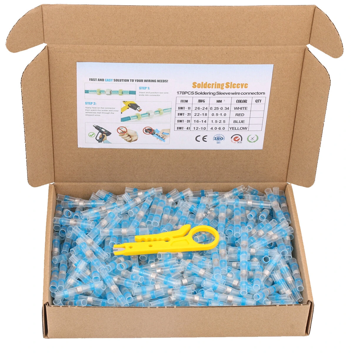 Solder Seal Heat Shrink Waterproof Butt Connectors | Copper with Solder Sleeve - Image 5