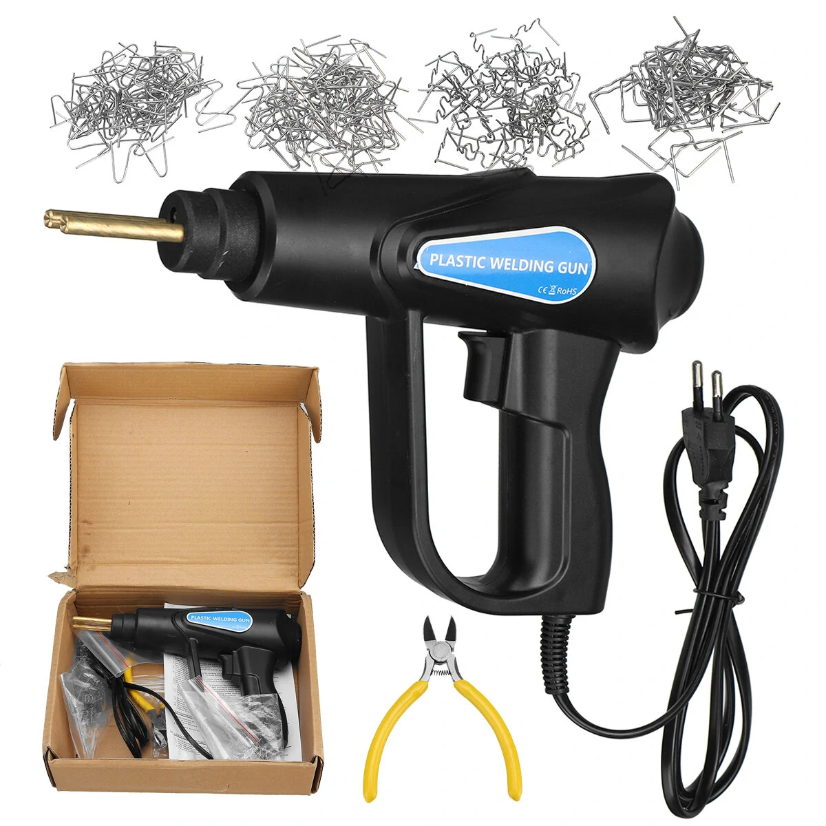 Hot Stapler Plastic Welding Machine - 70W Car Bumper Repair Kit with 4 Wave Staples | Welder Tool - Image 2