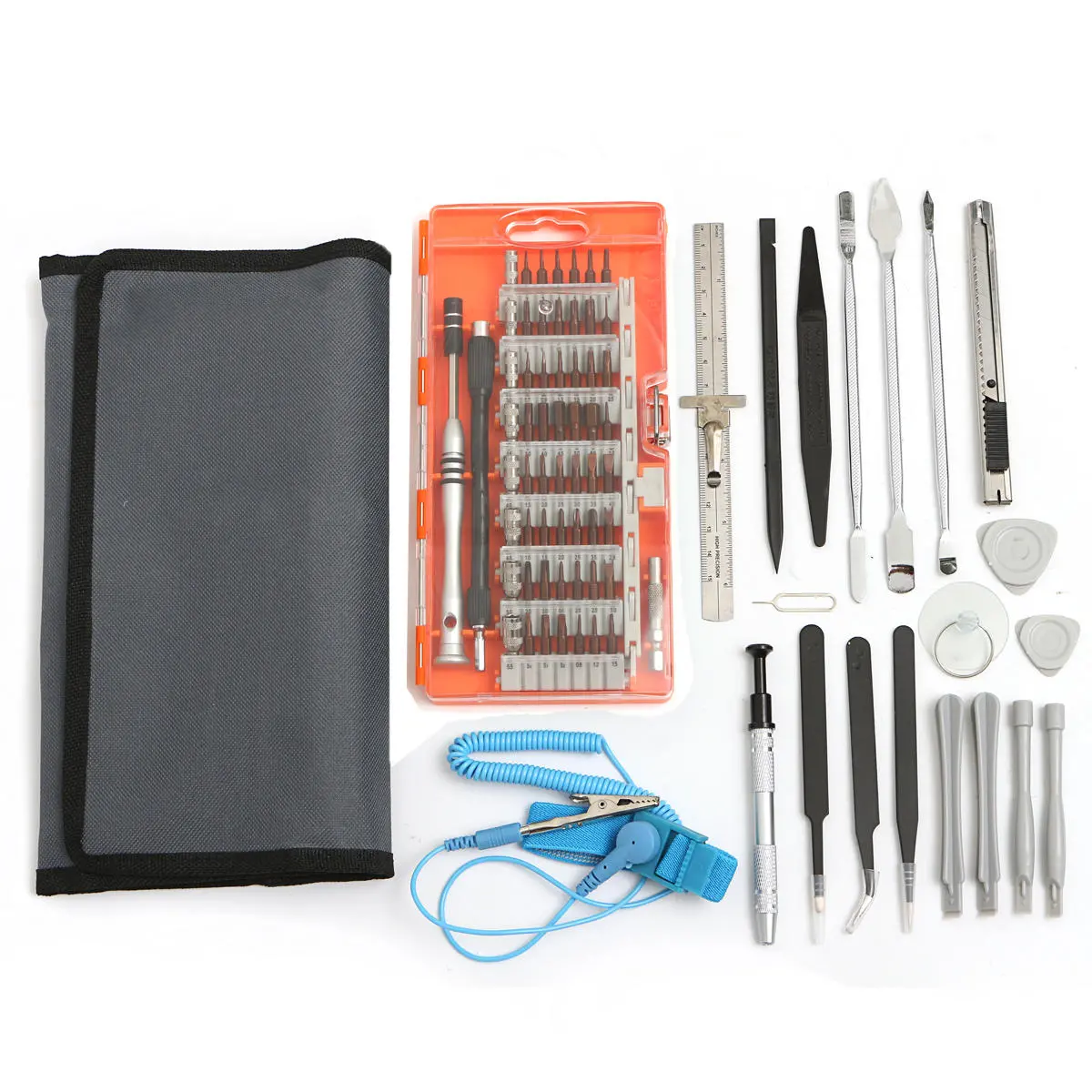 80 in 1 Screwdriver Repair Tool Kit | 3 Color Picks for Phone & Pad Opening - Image 2