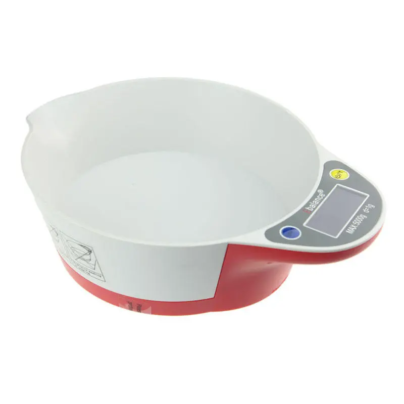 Smart Digital Kitchen Scale - 5kg Capacity with Bowl for Food & Pet Feeding - Image 2